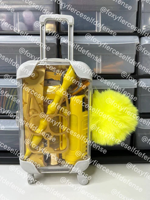 Yellow LV Mini Suitcase